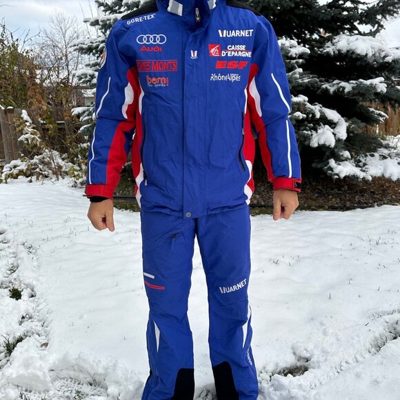 Authentic VUARNET FRENCH SKI TEAM Men's combo SKI JACKET & PANTS Audi / Alps - Picture 2 of 12